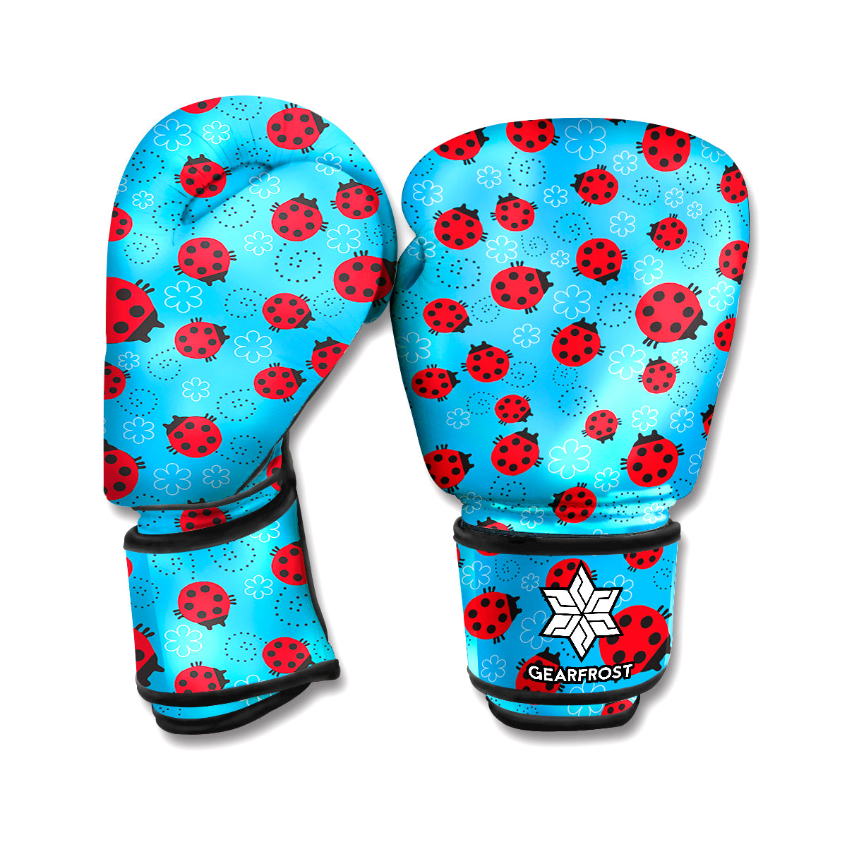Cartoon Ladybird Pattern Print Boxing Gloves