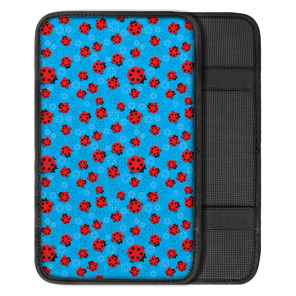 Cartoon Ladybird Pattern Print Car Center Console Cover