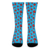 Cartoon Ladybird Pattern Print Crew Socks