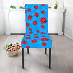Cartoon Ladybird Pattern Print Dining Chair Slipcover