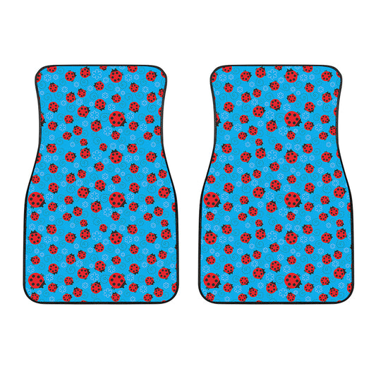 Cartoon Ladybird Pattern Print Front Car Floor Mats