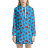 Cartoon Ladybird Pattern Print Hoodie Dress