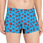 Cartoon Ladybird Pattern Print Men's Boxer Briefs