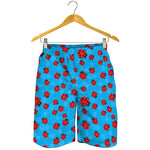 Cartoon Ladybird Pattern Print Men's Shorts