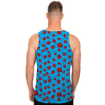 Cartoon Ladybird Pattern Print Men's Tank Top