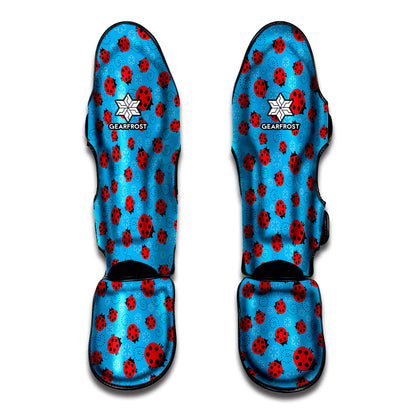 Cartoon Ladybird Pattern Print Muay Thai Shin Guard
