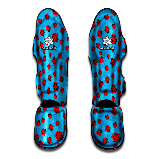 Cartoon Ladybird Pattern Print Muay Thai Shin Guard