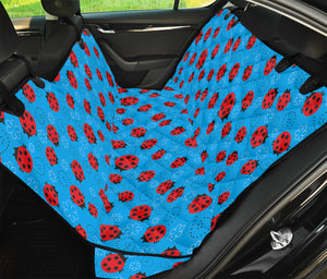 Cartoon Ladybird Pattern Print Pet Car Back Seat Cover