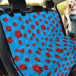 Cartoon Ladybird Pattern Print Pet Car Back Seat Cover