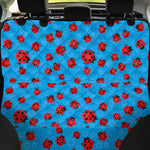 Cartoon Ladybird Pattern Print Pet Car Back Seat Cover