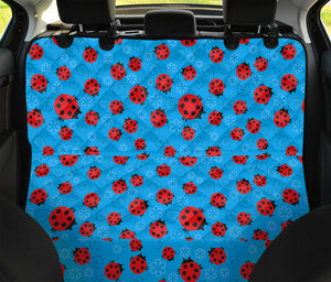 Cartoon Ladybird Pattern Print Pet Car Back Seat Cover