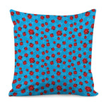 Cartoon Ladybird Pattern Print Pillow Cover