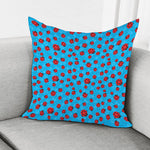 Cartoon Ladybird Pattern Print Pillow Cover
