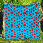 Cartoon Ladybird Pattern Print Quilt