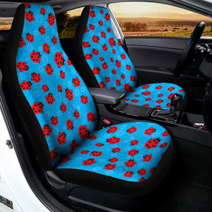 Cartoon Ladybird Pattern Print Universal Fit Car Seat Covers