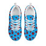 Cartoon Ladybird Pattern Print White Sneakers