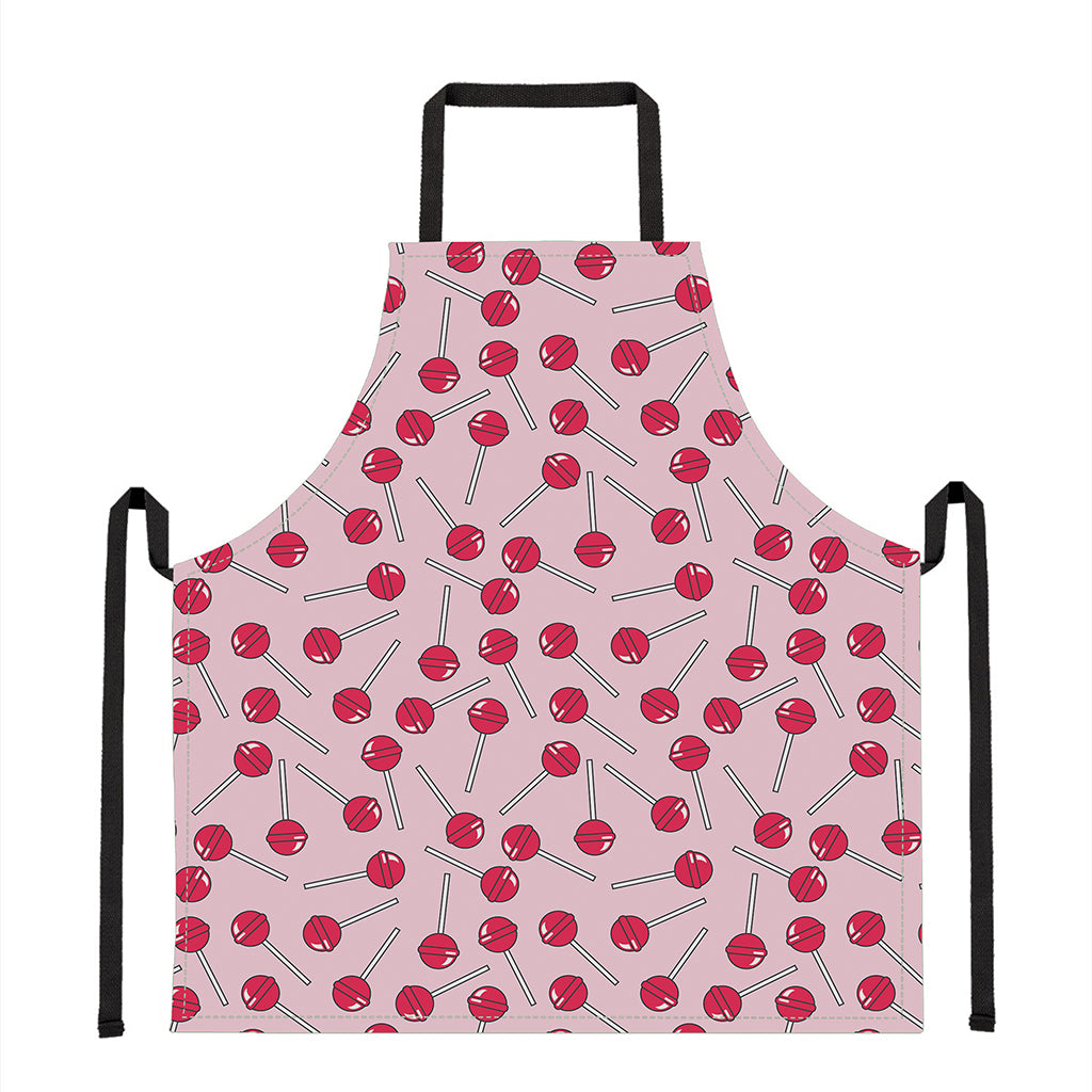 Cartoon Lollipop Pattern Print Apron