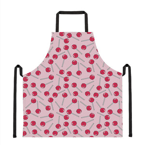 Cartoon Lollipop Pattern Print Apron