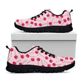 Cartoon Lollipop Pattern Print Black Running Shoes