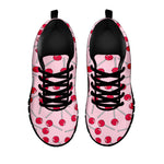Cartoon Lollipop Pattern Print Black Sneakers