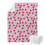 Cartoon Lollipop Pattern Print Blanket