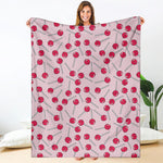 Cartoon Lollipop Pattern Print Blanket