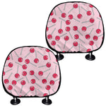 Cartoon Lollipop Pattern Print Car Headrest Covers
