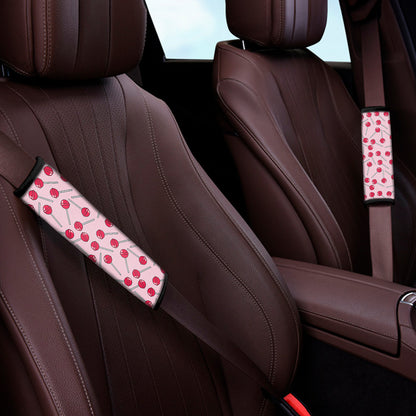 Cartoon Lollipop Pattern Print Car Seat Belt Covers