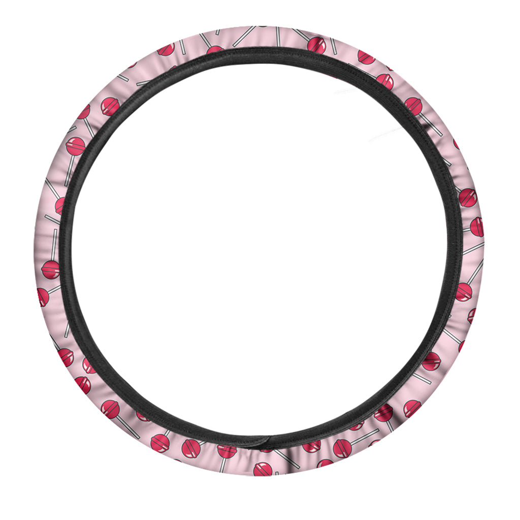 Cartoon Lollipop Pattern Print Car Steering Wheel Cover