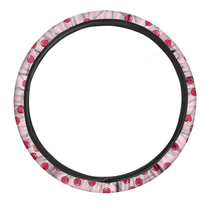 Cartoon Lollipop Pattern Print Car Steering Wheel Cover