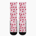 Cartoon Lollipop Pattern Print Crew Socks