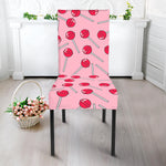 Cartoon Lollipop Pattern Print Dining Chair Slipcover