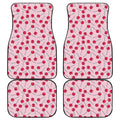 Cartoon Lollipop Pattern Print Front and Back Car Floor Mats