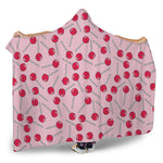 Cartoon Lollipop Pattern Print Hooded Blanket