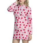 Cartoon Lollipop Pattern Print Hoodie Dress