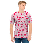 Cartoon Lollipop Pattern Print Men's T-Shirt