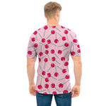 Cartoon Lollipop Pattern Print Men's T-Shirt