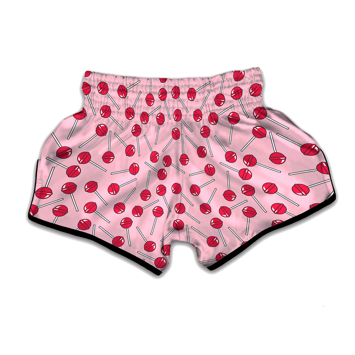 Cartoon Lollipop Pattern Print Muay Thai Boxing Shorts