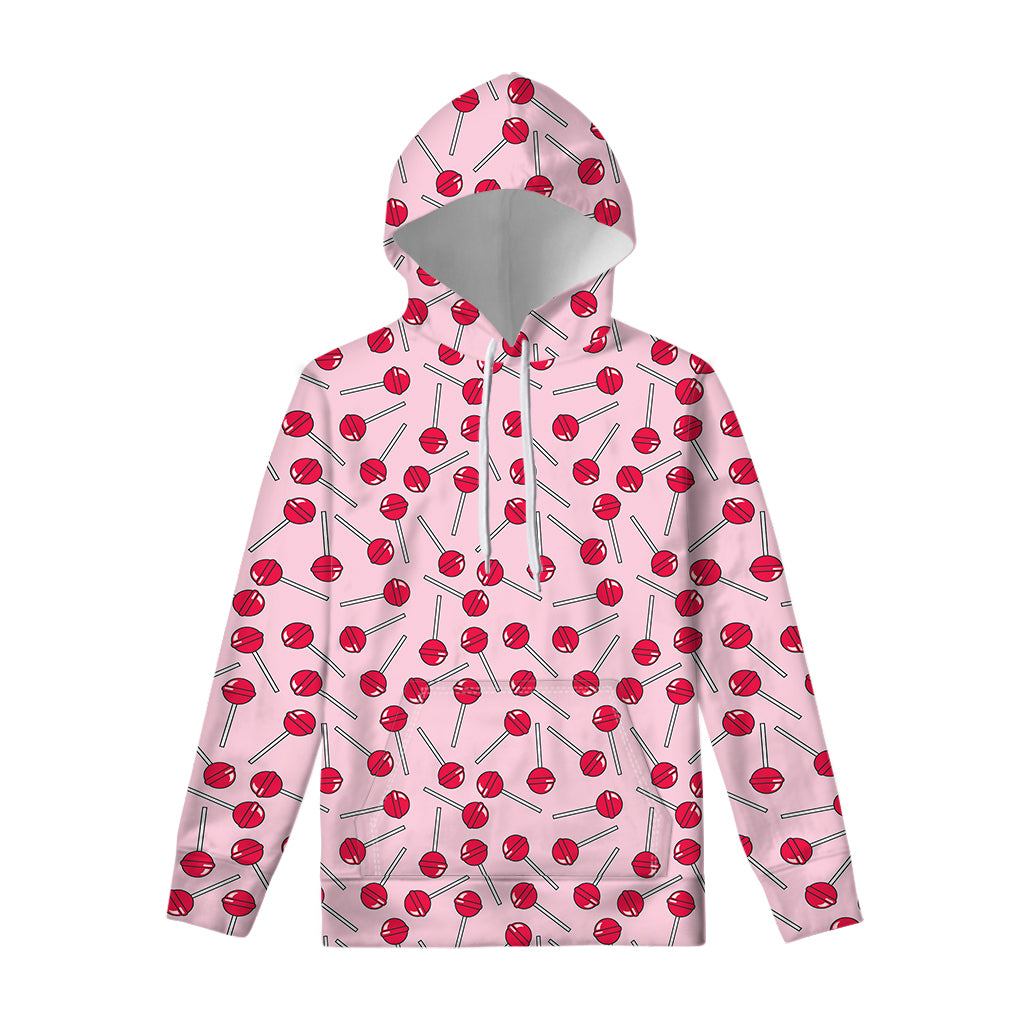 Cartoon Lollipop Pattern Print Pullover Hoodie