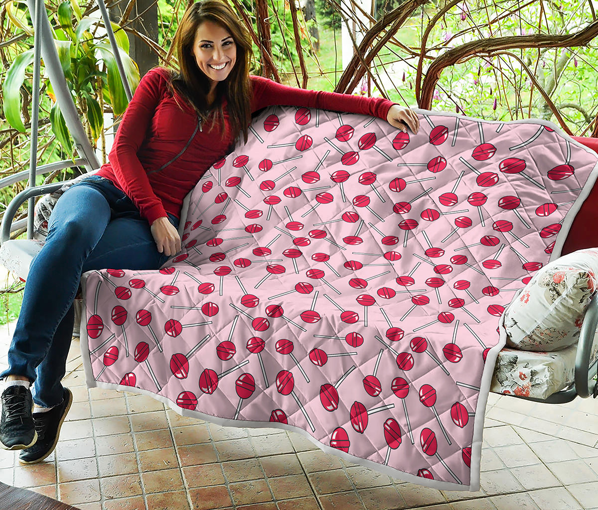 Cartoon Lollipop Pattern Print Quilt