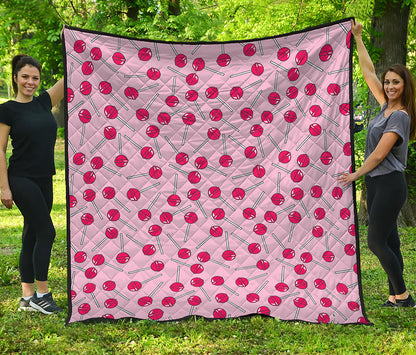 Cartoon Lollipop Pattern Print Quilt