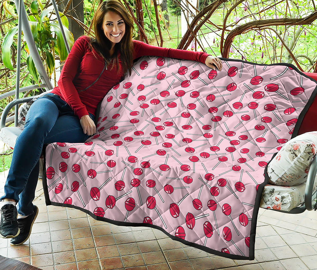 Cartoon Lollipop Pattern Print Quilt