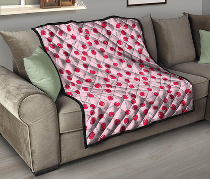 Cartoon Lollipop Pattern Print Quilt