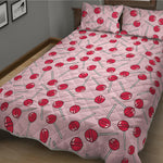 Cartoon Lollipop Pattern Print Quilt Bed Set