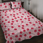Cartoon Lollipop Pattern Print Quilt Bed Set