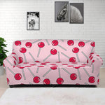 Cartoon Lollipop Pattern Print Sofa Cover