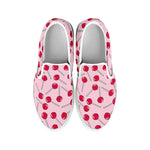 Cartoon Lollipop Pattern Print White Slip On Shoes