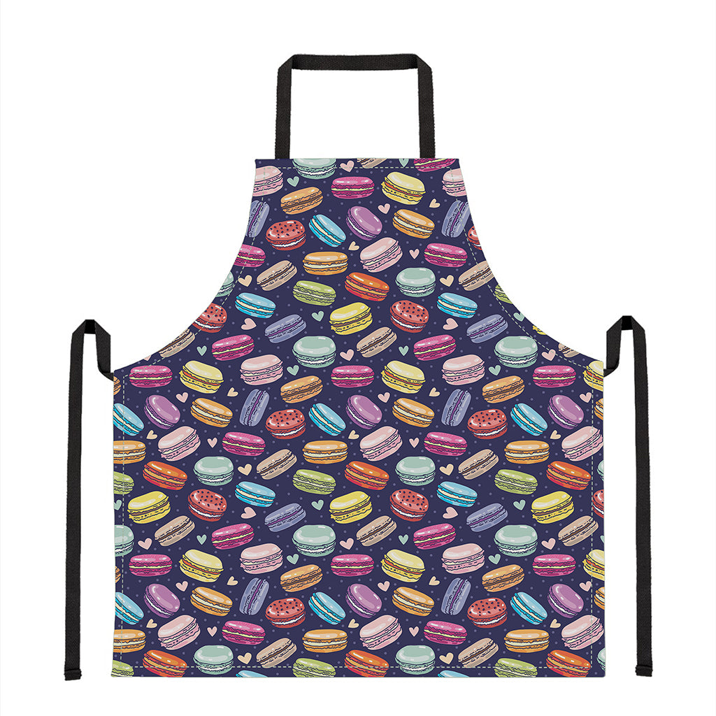 Cartoon Macaron Pattern Print Apron