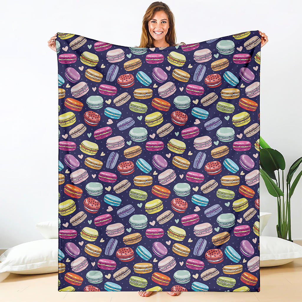 Cartoon Macaron Pattern Print Blanket