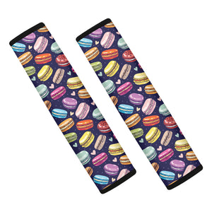 Cartoon Macaron Pattern Print Car Seat Belt Covers